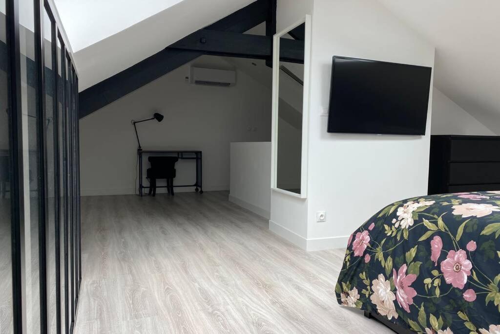 70M2 Climatise - Parking Prive - Lycee Roosevelt - Reims Arena Appartement Buitenkant foto