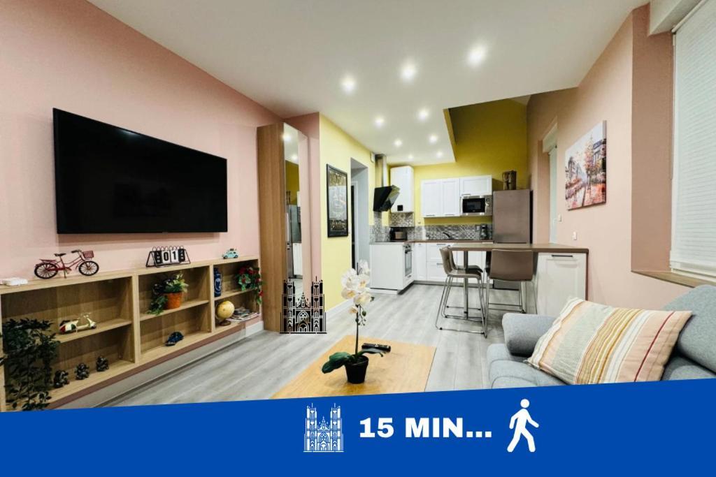 70M2 Climatise - Parking Prive - Lycee Roosevelt - Reims Arena Appartement Buitenkant foto