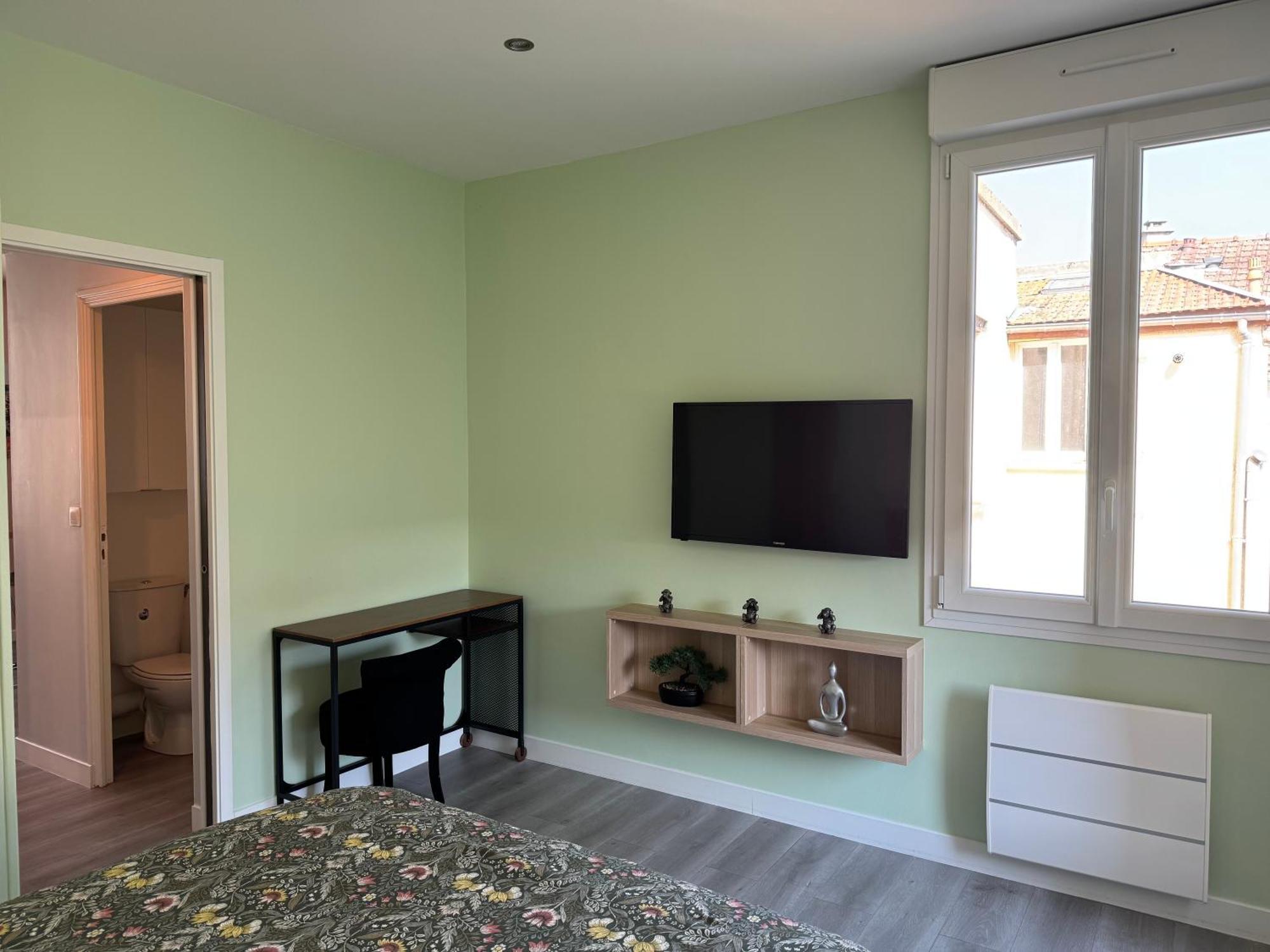 70M2 Climatise - Parking Prive - Lycee Roosevelt - Reims Arena Appartement Buitenkant foto